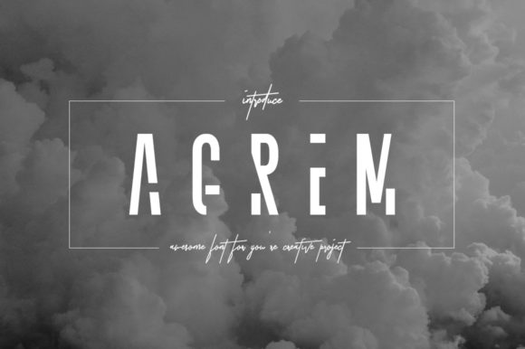 Agrem: A Bold Sans Serif for Creative Makers
