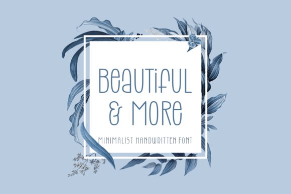 Beautiful More Font for Web Design
