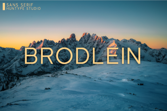 Brodlein: A Clean Sans Serif for Campaigns