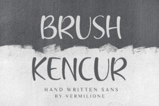 Brush Kencur: A Doodle Typeface for Creative Projects
