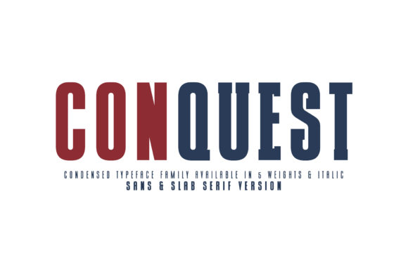 Conquest Sans Slab Serif: A Creative Font for Makers