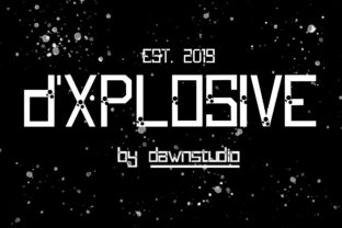 D XPLOSIVE: A Bold Typeface for Modern Branding