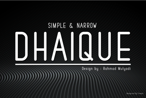 Dhaique: A Modern Sans Serif for Designers