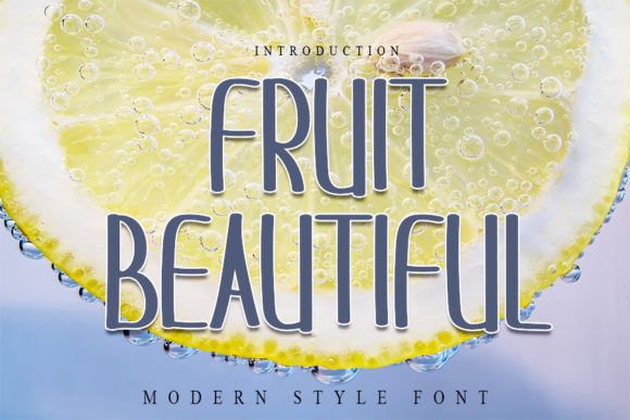 Fruit Beautiful Font