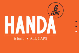 Handa Family: A Strong Sans Serif Typeface for Creative Branding