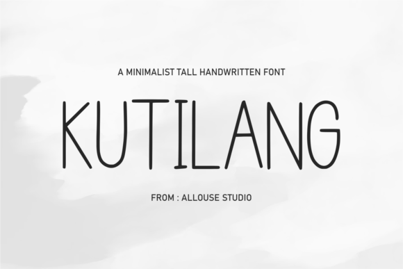 Kutilang: A Modern Sans Serif for Designers