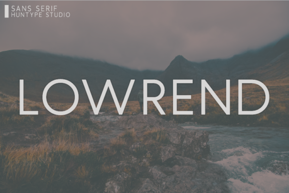 Lowrend: A Modern Font for Creative Makers
