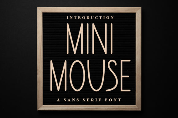 Mini Mouse: A Stylish Sans Serif