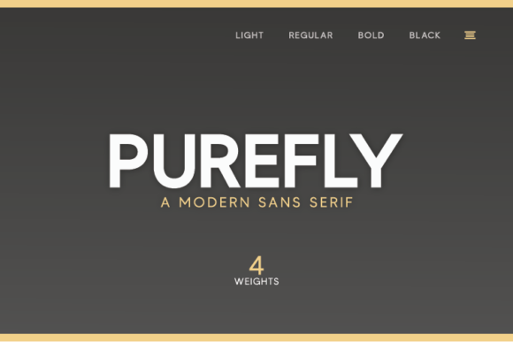 Purefly: A Modern Sans Serif