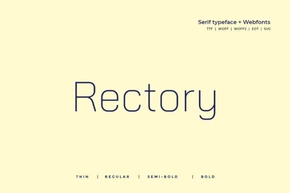 Rectory: A Font for Polished Branding