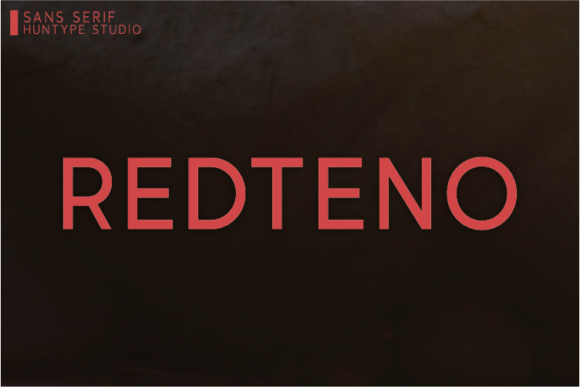 Redteno: A Modern Sans Serif Font