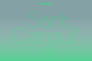 Saint Carjauf: A Bold Sans Serif
