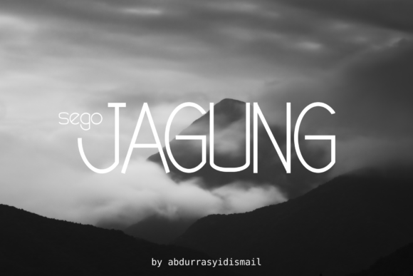 Sego Jagung: A Powerful Sans Serif