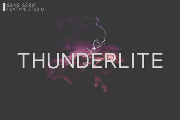 Thunderlite: A Fresh Sans Serif for Modern Design